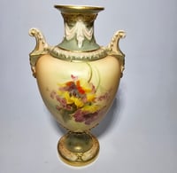 Image 1 of Royal Worcester Small Scroll Handle Vase