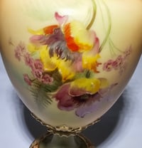 Image 12 of Royal Worcester Small Scroll Handle Vase