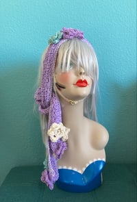 Image 5 of Boho Lilac Headscarf