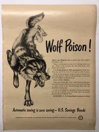 Image 1 of Wolf Poison ! 1948 ad