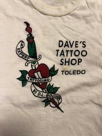 Image 1 of Dave’s Tattoo Shop Toledo 70’s Dave Boucher Small Tank