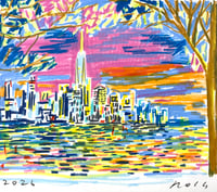 Downtown Sunset/ Drawing A Day 4.27.26