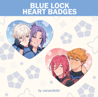 [NEW][PRE-ORDER]⚽ Blue Lock Heart Badges ⚽