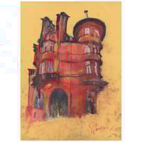 Image 1 of Caledonian Mansions, Kelvinbridge - Charcoal and Soft Pastels on Card