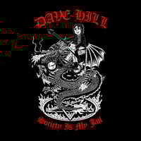 Image 1 of Dave HIll Dragon BMX shirt by artist Bayu Satria IN EXTREME BLACK