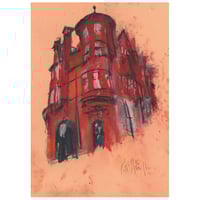 Image 1 of Caledonian Mansions. Kelvinbridge - Charcoal and Soft Pastels on Paper 