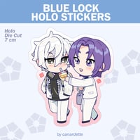 Image 1 of [NEW][PRE-ORDER] ⚽ BLUE LOCK ⚽ Holographic Stickers