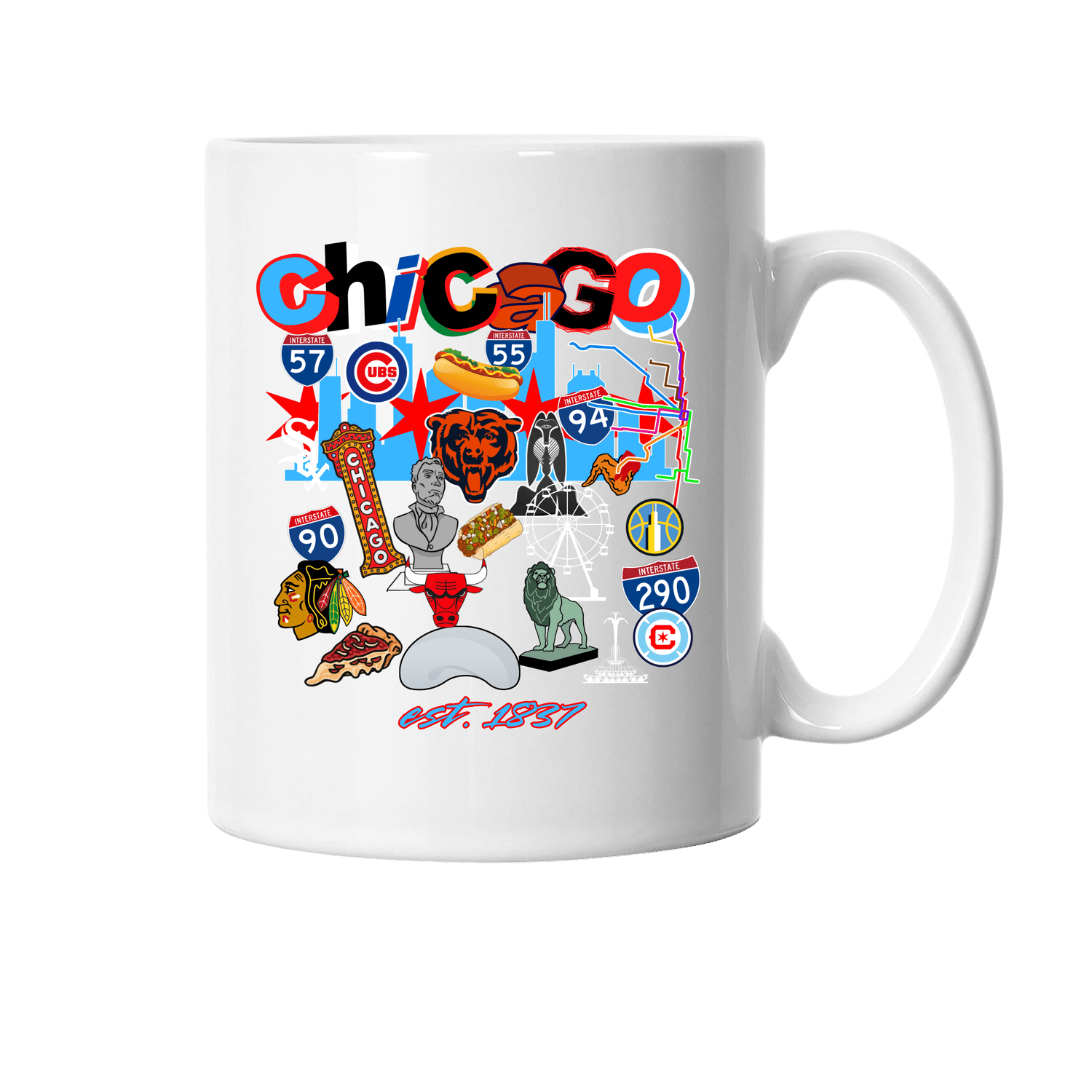 Image of CHICAGO COLLAGE MUG