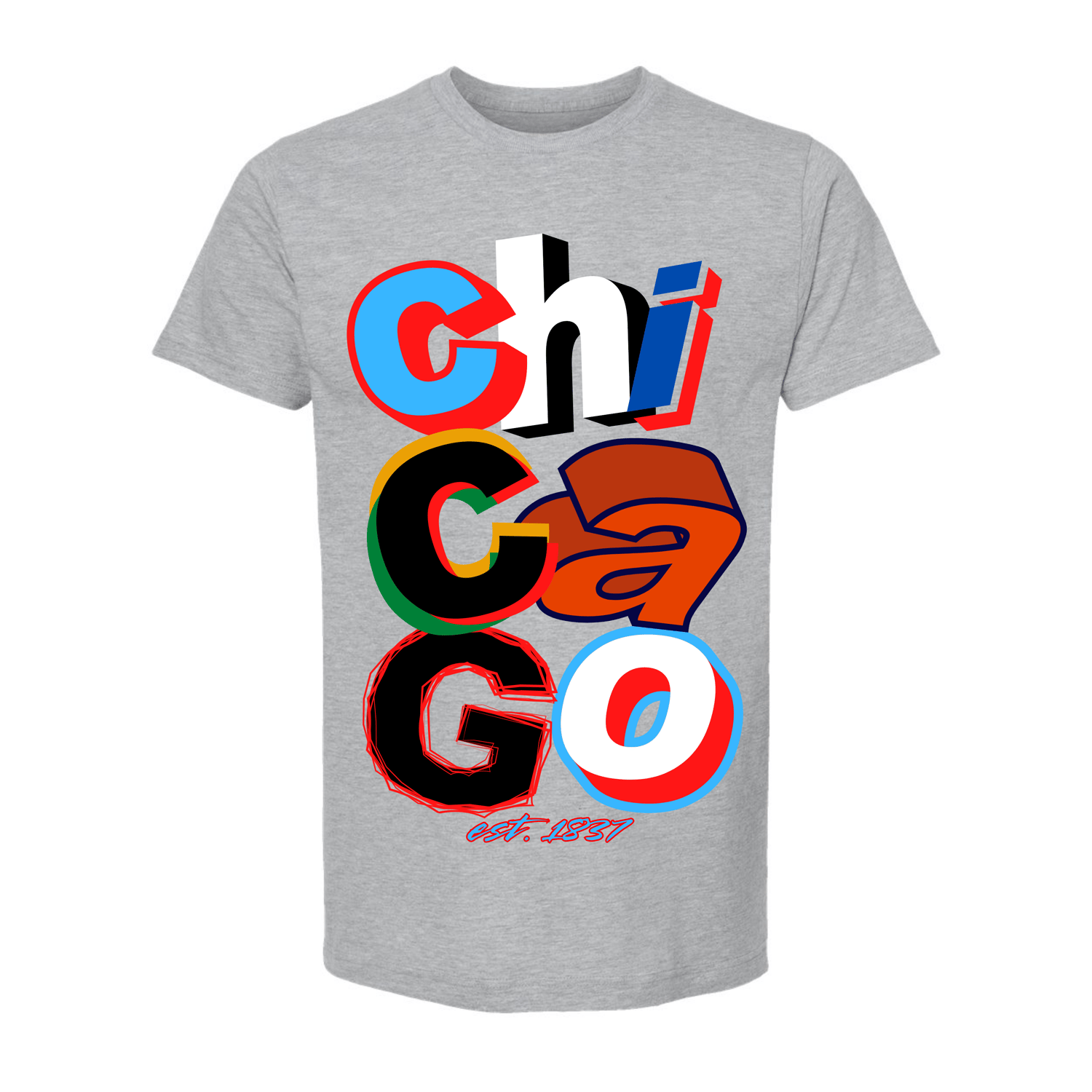 Image of CHICAGO STACKED GREY