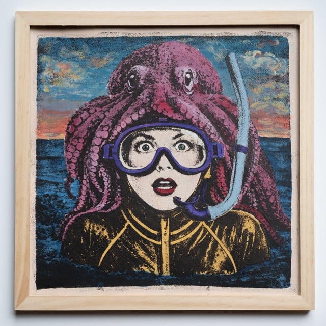 Image of "ABYSSE" - Monotype Original (Édition variée limitée à 10 ex.) 