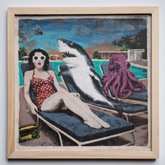 Image of "RIVE" - Monotype Original (Édition variée limitée à 10 ex.) 