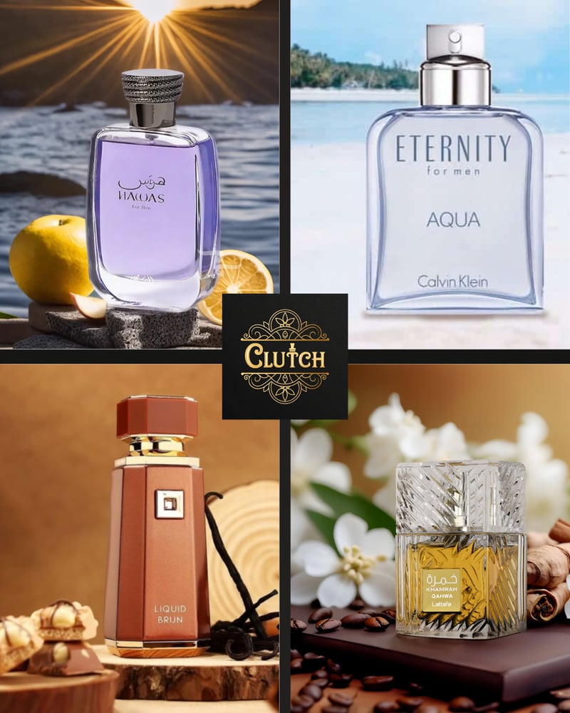 Image of Rasasi Hawas/Aqua Eternity/Liquid Brun/Khamrah Qahwa