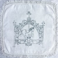 Image 4 of Hankies #1-4 (unicorn+fawn clock)