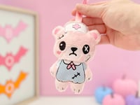 Image 1 of Creepy Cute Kawaii Nurse Keychain Plush Bag Charm 