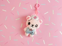 Image 4 of Creepy Cute Kawaii Nurse Keychain Plush Bag Charm 