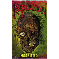 Repulsion Horrified Flag Banner Tapestry