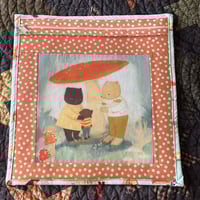 Image 1 of Mushroom Shelter Vinyl Front Flat Project Bag