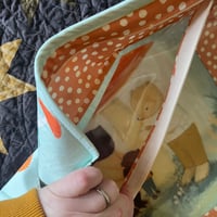 Image 3 of Mushroom Shelter Vinyl Front Flat Project Bag