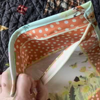 Image 3 of Butterfly Field Vinyl Front Flat Project Bag