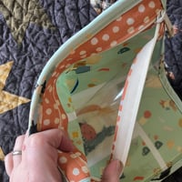 Image 3 of Ladybug Vinyl Front Flat Project Bag