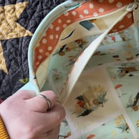 Image 3 of Bunny House Vinyl Front Flat Project Bag