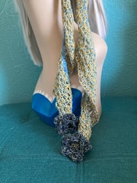 Image 4 of Boho Green and Black Headscarf