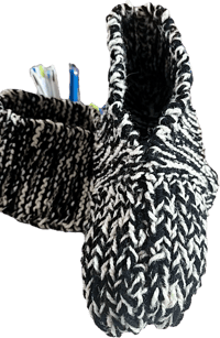 Image 4 of Handmade, handknit, house slippers