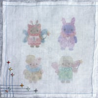 Image 2 of Hankies #5-7 (critters+teapot fawn)