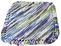 Image 5 of Hand Knit Cotton Dishcloths | Reusable Eco-Friendly Kitchen Cleaning Cloths