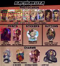Image 1 of (PRE-ORDER) Gachiakuta (Photocards, Prints, Stickers, Buttons, and Charms)