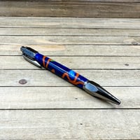 Image 1 of Handmade Vertex Ballpoint Pen with Colorful Acrylic
