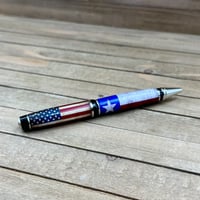 Image 1 of Texas and USA Flag Cigar Pen