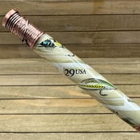 Image 3 of Handmade Fly Fishing Pen made USPS Fly Stamps in Antique Copper