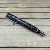 Image 4 of Handcrafted Coffee Bean Rollerball Pen in Gray Resin