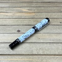 Image 7 of Handmade Fractured Snow White Rollerball Pen
