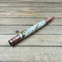 Image 7 of Handmade Fly Fishing Pen made USPS Fly Stamps in Antique Copper