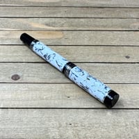 Image 8 of Handmade Fractured Snow White Rollerball Pen