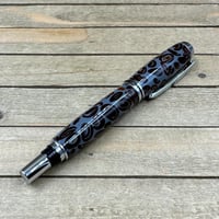 Image 7 of Handcrafted Coffee Bean Rollerball Pen in Gray Resin