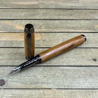 Image 10 of Bradford Pear Wood Fountain Pen – Handcrafted Introductory Fountain Pen with Medium-Fine Nib