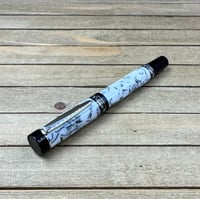 Image 10 of Handmade Fractured Snow White Rollerball Pen