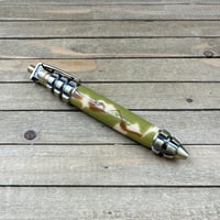 Image 2 of Handcrafted Pineapple Grenade Pen in Desert Military Camo Acrylic