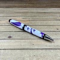Image 2 of Handmade Purple and White Acrylic Cigar Pen