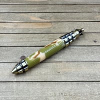 Image 3 of Handcrafted Pineapple Grenade Pen in Desert Military Camo Acrylic