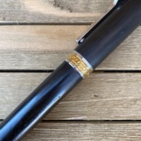 Image 3 of 2000 Year Old Irish Bog Oak Large Rollerball Capped Pen, Celtic Pen