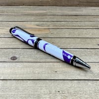 Image 3 of Handmade Purple and White Acrylic Cigar Pen