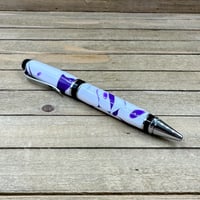 Image 4 of Handmade Purple and White Acrylic Cigar Pen