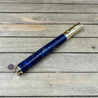 Image 5 of Handcrafted Blue Resin and Pinecone Rollerball Pen 