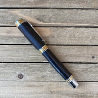 Image 5 of 2000 Year Old Irish Bog Oak Large Rollerball Capped Pen, Celtic Pen