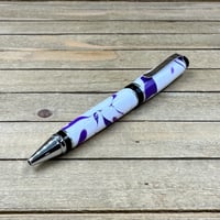 Image 6 of Handmade Purple and White Acrylic Cigar Pen
