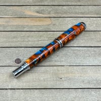 Image 6 of Copper Turquoise Rollerball Pen in Chrome Jr. Gentleman Style